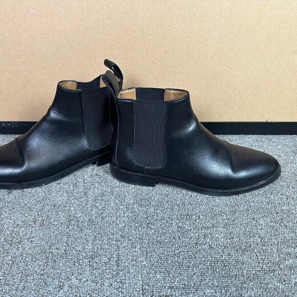Everlane Black Leather Chelsea Boot Made in Italy Size 8 - Picture 1 of 7